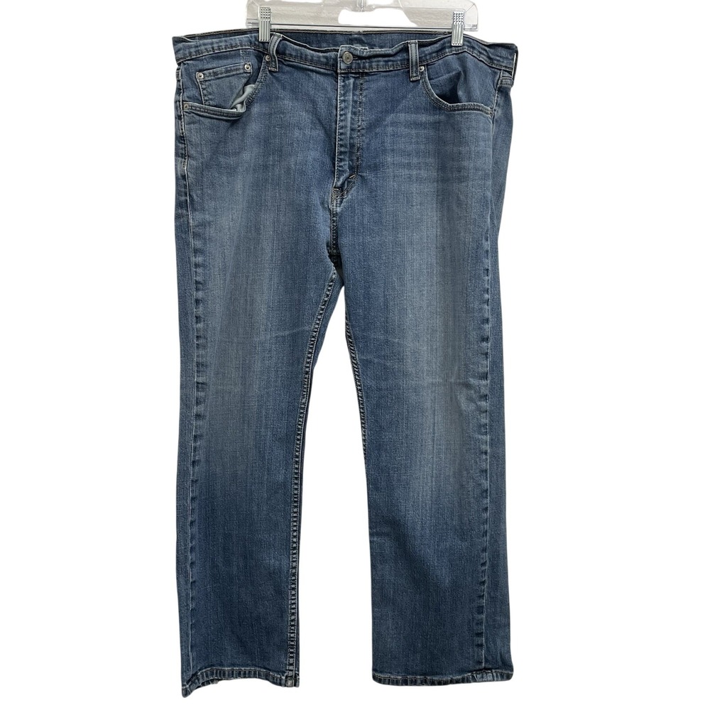 Levi's 559 Relaxed Straight‎ Jeans Men's 42x30 Blue Denim Medium Wash Distressed